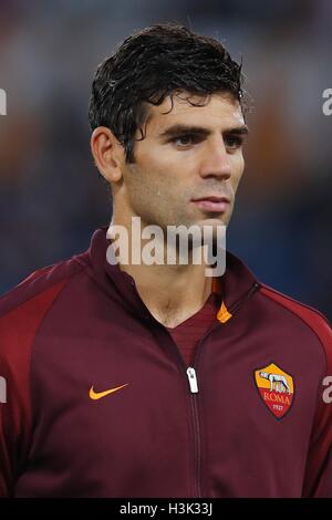 Roma, Italia. 29Sep, 2016. Federico Fazio (Roma) Calcio/Calcetto : UEFA Europa League Giornata 2 Gruppo E CORRISPONDENZA TRA AS Roma 4-0 FC Astra Giurgiu allo Stadio Olimpico di Roma, Italia . © Mutsu Kawamori/AFLO/Alamy Live News Foto Stock