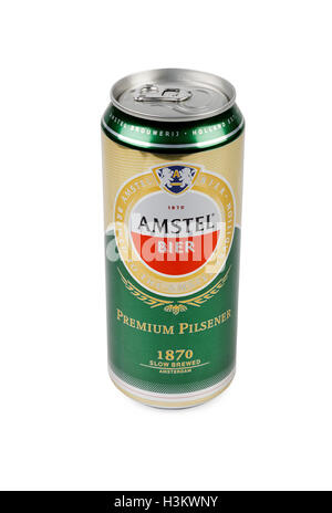 Amstel Pilsener Premium è internazionalmente nota marca di birra prodotta da Heineken Ospiti int Foto Stock
