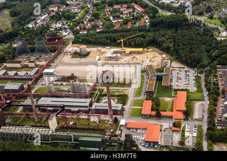 Areale di colpo di Zollverein colliery, un sito patrimonio mondiale dell'UNESCO a Essen in Germania, ex più grande miniera di carbone nel mondo, Foto Stock