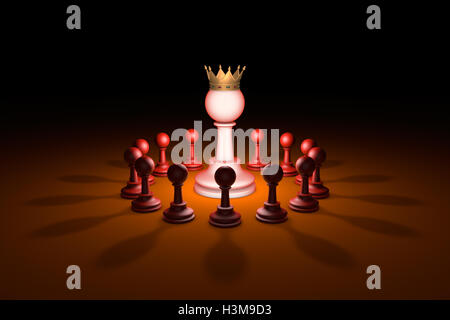 In piedi fuori dalla folla. Disponibili in alta risoluzione e di diverse dimensioni per adattarsi alle esigenze del vostro progetto. Il rendering 3D Foto Stock