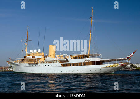 HDMY Dannebrog,royal yacht,A COPENAGHEN Foto Stock
