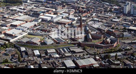 Vista aerea di HMP Manchester Strangeways prigione, REGNO UNITO Foto Stock