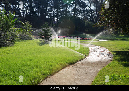 I giardini del Palazzo Festetics (1745) a Keszthely, Ungheria Foto Stock