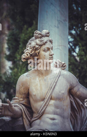 Apollo, fontane ornamentali del palazzo di Aranjuez, Madrid, Foto Stock