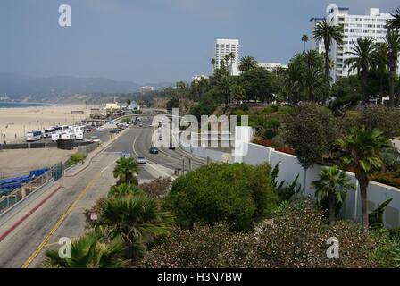 Pacific Coast Highway, Santa Monica, California, Stati Uniti d'America Foto Stock