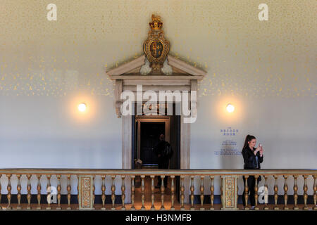Royal Greenwich, Londra, 11 ottobre 2016. La Casa della Regina, che era chiuso per restauri e lavori di rinnovo per oltre un anno, ri-apre al pubblico, segnando l'edificio storico il quattrocentesimo anniversario. Credito: Imageplotter News e sport/Alamy Live News Foto Stock