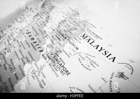 Malaysia: vista geografica Foto Stock