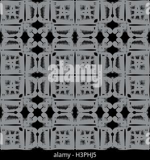 Modello grigio perfetta su sfondo nero Illustrazione Vettoriale