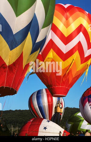 I palloni ad aria calda ascendente Brattleboro VT USA Foto Stock
