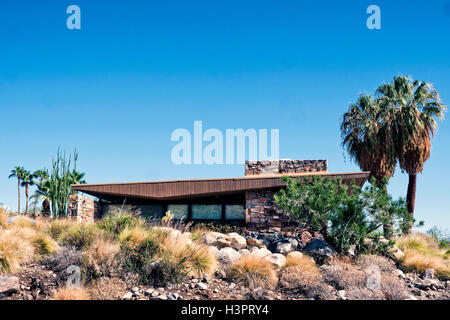 Deserto Casa modernista in Palm Springs California USA Foto Stock