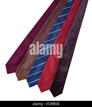 Cravatta isolato su sfondo bianco con tracciato di ritaglio Foto Stock