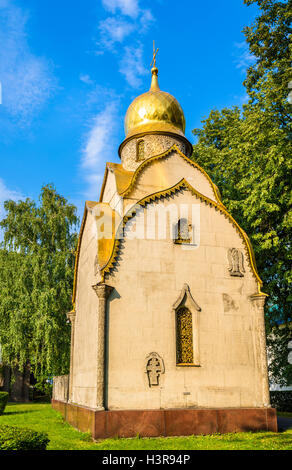 L' Prokhorovs cappella-santuario presso il Convento Novodevichy - Moscow, Russia Foto Stock