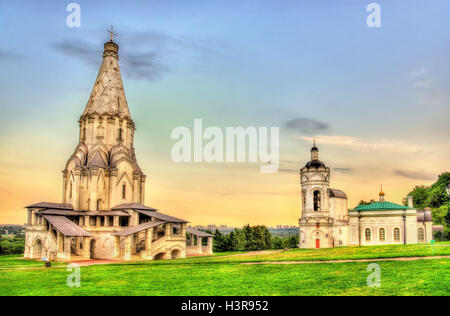 Chiesa dell'Ascensione in Kolomenskoe, un sito del patrimonio mondiale a Mosca Foto Stock