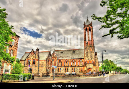 La Mezzaluna Chiesa a Belfast, Irlanda del Nord Foto Stock