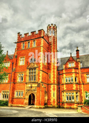 Una torre di Queen's University di Belfast - Irlanda del Nord Foto Stock