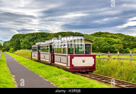 Il treno al Giant's Causeway e Bushmills ferroviarie, Irlanda del Nord Foto Stock