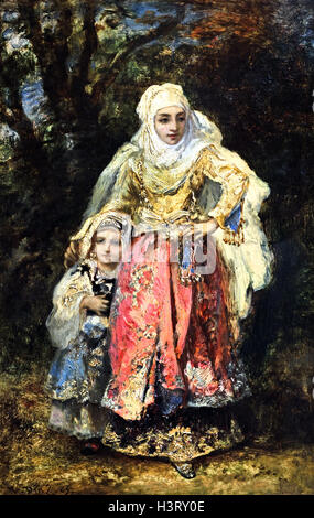 Oriental madre e figlia 1865 Narcisse Diaz de la Peña 1808-1876 Francia - Francese Foto Stock