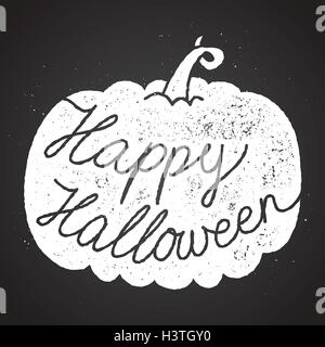 La calligrafia di Halloween etichetta. vettore set. Illustrazione Vettoriale