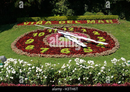 Orologio di fiori, Vina del Mar, Cile Foto Stock