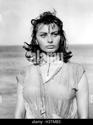 Ragazzo SU UN DELFINO 1957 XX Century Fox Film con Sophia Loren Foto Stock