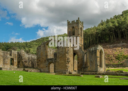 Presbiterio, Mount Grace Priory, Staddle Bridge, Yorkshire, Inghilterra Foto Stock