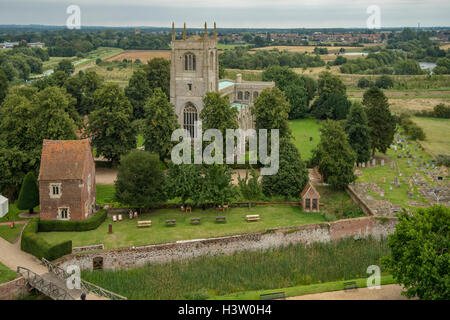 Chiesa della Santa Trinità, Tattershall, Lincolnshire, Inghilterra Foto Stock