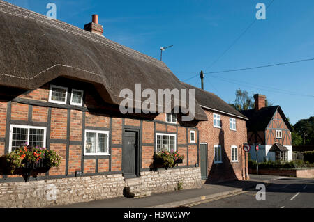 Cottages in luogo di mercato, Market Bosworth, Leicestershire, England, Regno Unito Foto Stock