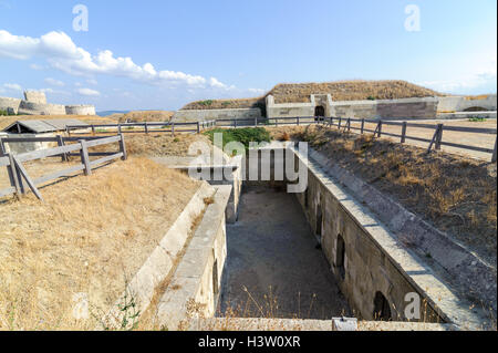 Rumeli Mecidiye emplacement fort (Turco Tabya). Questo emplacement hit HMS Ocean corazzata della British Royal Navy ship su 18 Foto Stock