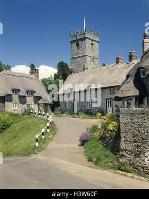 Gran Bretagna, Isola di Wight, villaggio Godshill, Inghilterra, Isola, città, villaggio, edificio, chiesa Foto Stock