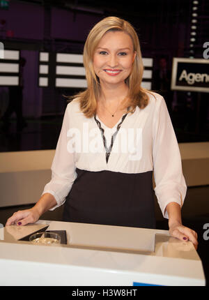 EBBA BOSCH THOR leader del partito per Cristo democratici in Svezia nel dibattito televisivo Foto Stock