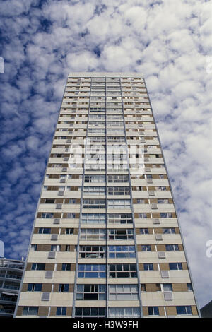 Sud Africa, Capetown, parte città 'Sea-point', Beach-Road, alto, vista west cape, Cape Town, Kaapstad, capitale, edificio grattacielo, casa residenziale, da sotto Foto Stock