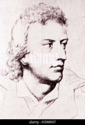 Ritratto di Friedrich Schiller (1759-1805) un poeta tedesco, filosofo, medico, storico e drammaturgo. Datata del XIX secolo Foto Stock