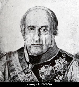 Ritratto di Francisco Javier Castaños, primo duca di Bailén (1758-1852) un generale spagnolo durante la Guerra Peninsulare. Datata del XIX secolo Foto Stock