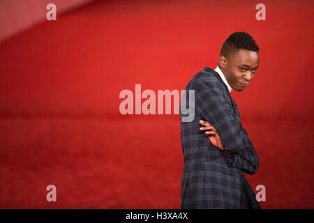 Ashton Sander e Jharrel Jerome presente al chiaro di luna a roma film festival 2016, 13 ottobre 2016, Auditorium Parco della Musica di Roma Foto Stock