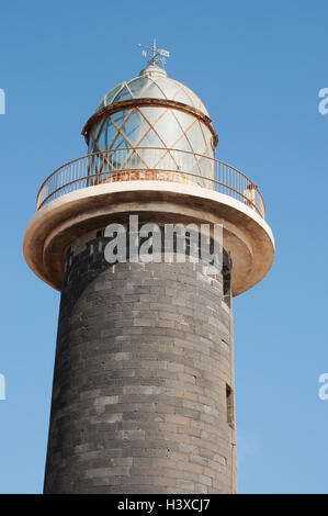 Fuerteventura Isole Canarie, Nord Africa, la Spagna meridionale di Cape: vista della Punta Janda Faro de Jandía), aperto nel 1864 Foto Stock