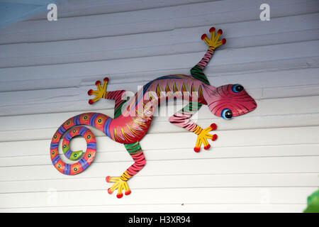 Decorazione gecko Foto Stock