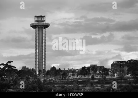 Porte di Sydney Tower autorità essendo progressivamente demolito, fotografata da Balmain Foto Stock