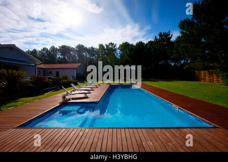 Piscina esterna Foto Stock