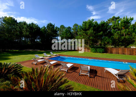 Piscina esterna Foto Stock