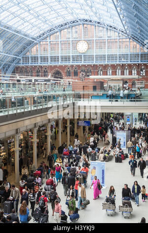 St Pancras,International,treno stazione,,Londra,U.K. Foto Stock