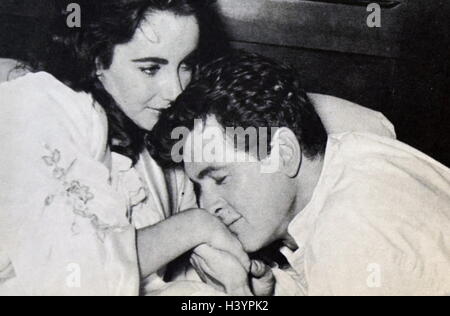 Film still da "Giant" interpretato da Elizabeth Taylor e Rock Hudson. In data xx secolo Foto Stock