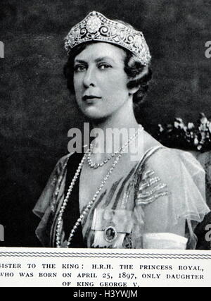 Fotografia di Maria, Princess Royal e la contessa di Harewood (1897-1965) membro della famiglia reale britannica. In data xx secolo Foto Stock
