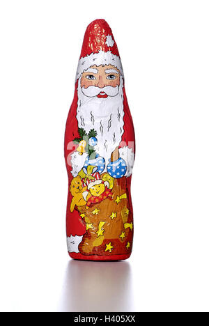 Il cioccolato Nicholas, solo editorialmente! Nicholas, yule tide, periodo natalizio, cioccolato, dolci, dolcemente, dolcezza, cioccolato Nicholas, amichevole, infantile, infanzia, still life, la fotografia del prodotto, tagliate, studio Foto Stock