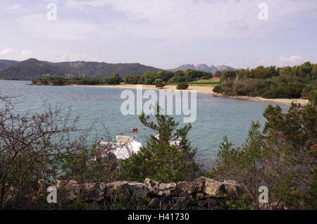 Palau (Sardegna) Porto Mannu spiaggia in autunno Foto Stock