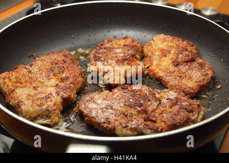 Cotoletta in der Pfanne Foto Stock