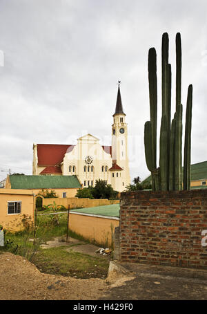 Sud Africa, Western Cape, Overberg, Zoetendal, Napier, townscape, chiesa, Foto Stock