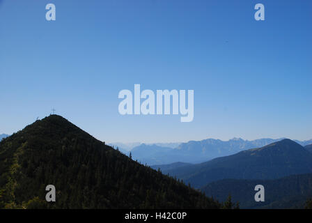 In Germania, in Baviera, Duke's membro, casa giardino, panorama alpino, estate, Foto Stock