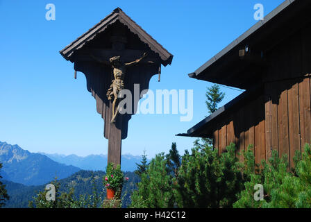 In Germania, in Baviera, Duke's membro, croce Cristo, capanna, dettaglio, Foto Stock