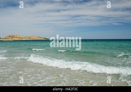 Mare Mediterraneo nei pressi della costa della Corsica Foto Stock