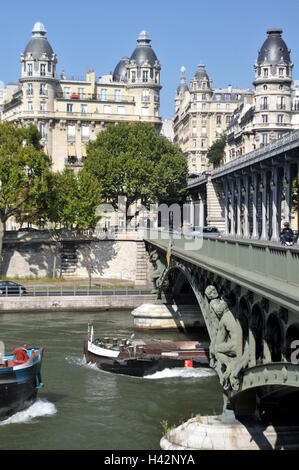 Francia, Parigi, Viaduc de Passy, Pont de Bir-Hakim, Foto Stock